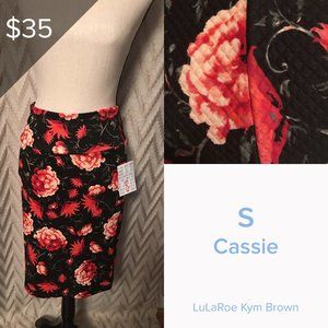 Lularoe Cassie Skirt Floral Print